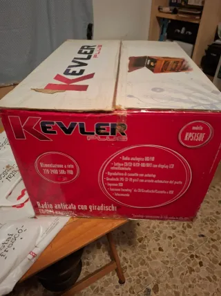 Lettore Giradischi Kevler Plus Radio CD MP3