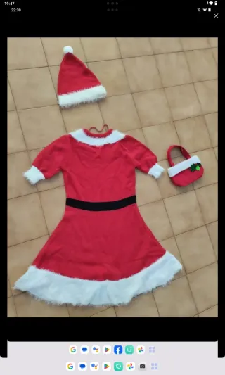 Traje Mamá Noel Talla XS Primark