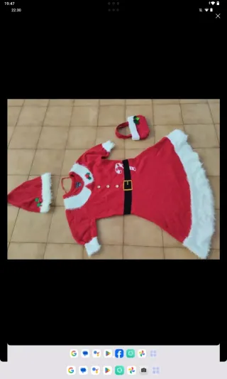 Traje Mamá Noel Talla XS Primark