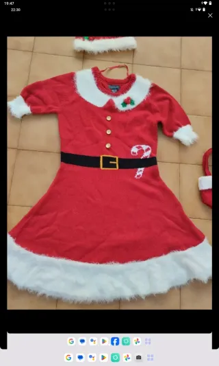 Traje Mamá Noel Talla XS Primark