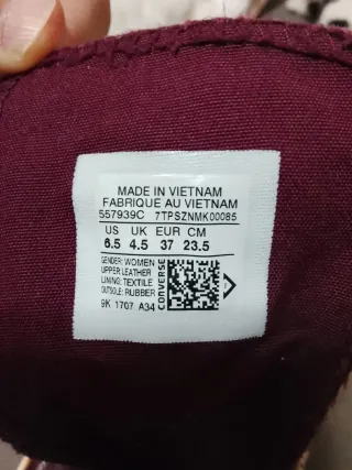 Converse All Star Morado Charol