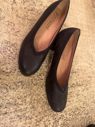 Zapatos Pitillos azul marino