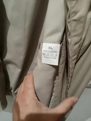 Cazadora beige talla xl