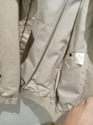 Cazadora beige talla xl