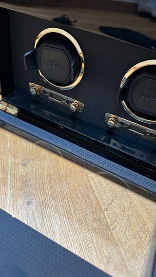 Caja WOLF doble automática para relojes