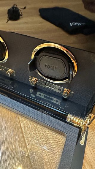 Caja WOLF doble automática para relojes