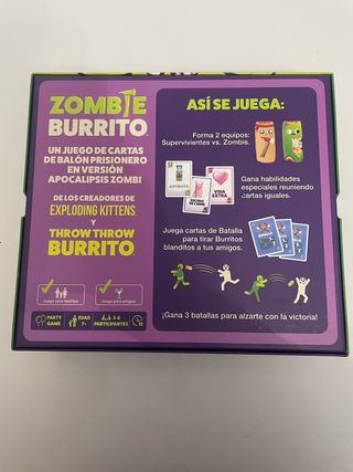 Zombie Burrito Juego de Cartas