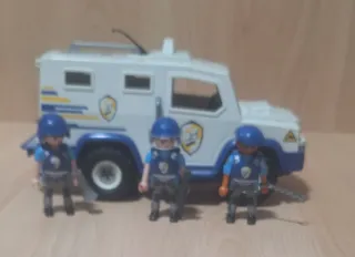 Playmobil Camión Policía y 3 Figuras