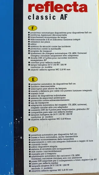 Proyector diapositivas Reflecta Classic AF