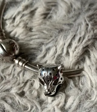 Pandora Charm Plata Tigre