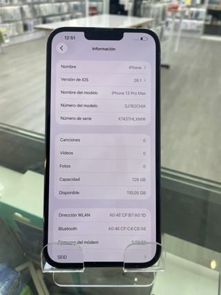 iPhone 13 Pro Max 128GB Gris Espacial