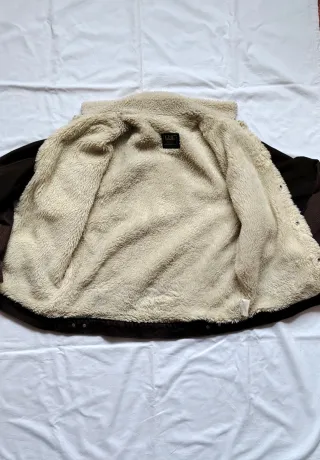 Chaqueta vaquera de pana Lee borrego talla L
