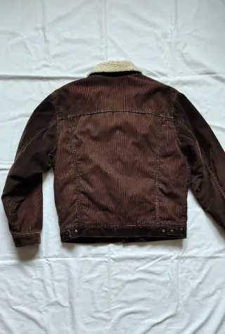 Chaqueta vaquera de pana Lee borrego talla L