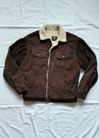 Chaqueta vaquera de pana Lee borrego talla L