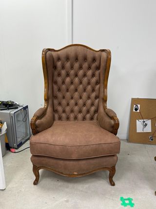 Juego 2 butacas orejeras clásicas