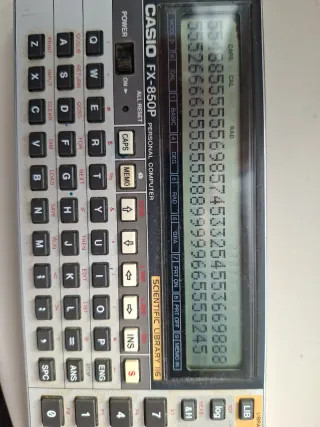 REBAJADO!Calculadora Casio FX-850 P Manual y RP-33