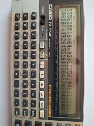 REBAJADO!Calculadora Casio FX-850 P Manual y RP-33