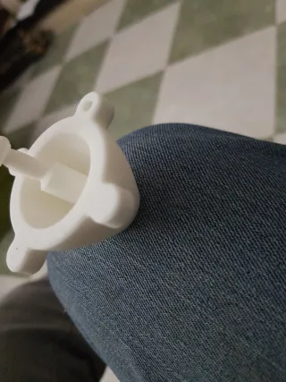 Mortero de plástico blanco