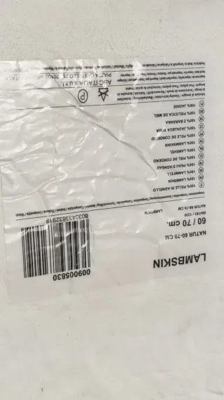 Alfombra Piel Oveja Natural Ikea Blanca