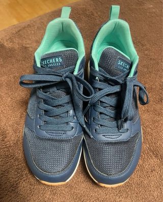 Zapatillas Skechers Azul y Verde