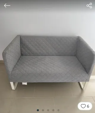 Dos Sofás Ikea Gris Tela. Precio por los dos sofás