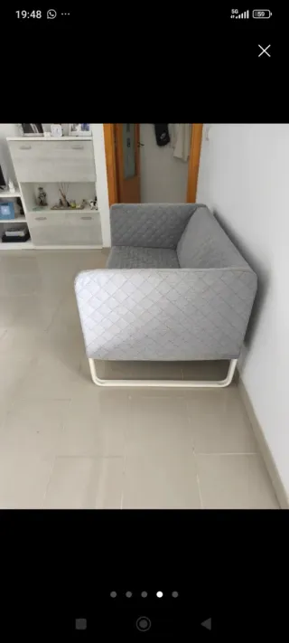 Dos Sofás Ikea Gris Tela. Precio por los dos sofás
