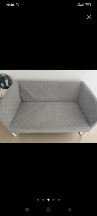 Dos Sofás Ikea Gris Tela. Precio por los dos sofás