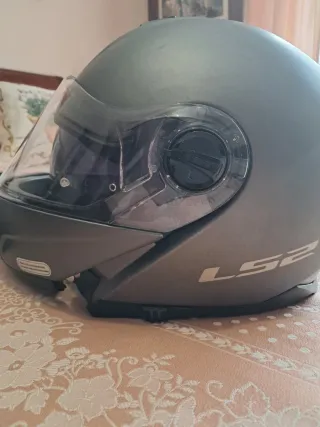 Casco Moto LS2 Gris Oscuro