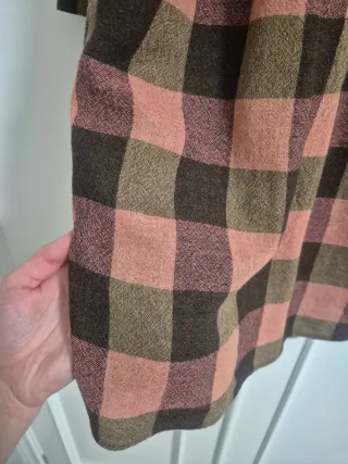 Vestido Indi & Cold cuadros rosa y marrón