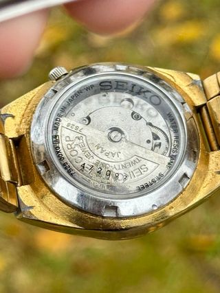 Seiko 5 Vintage Automático Chapado Oro
