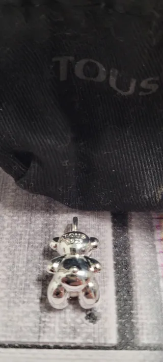 Colgante Oso Perla Plata Tous