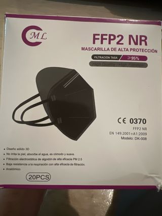 Mascarillas FFP2 NR Alta Protección tengo 80.mil