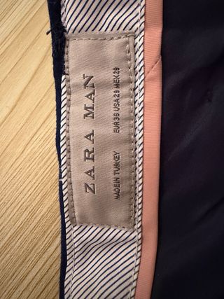 Pantalón de traje Zara cuadros azul Talla 36