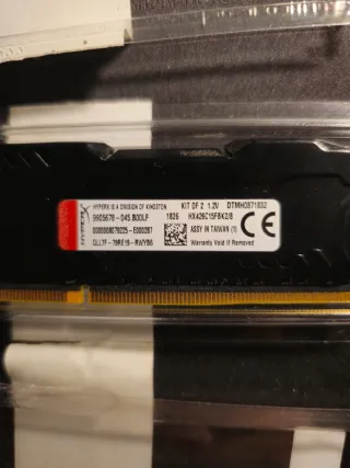 Memoria RAM HyperX Fury DDR4 16GB (2x8GB) 2666Mhz