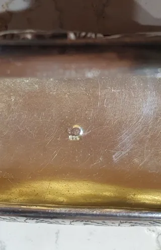 Scatolina antica in argento 925 massiccio