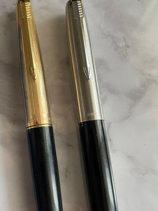 Conjunto de Canetas Parker e Sheaffer de Tinta