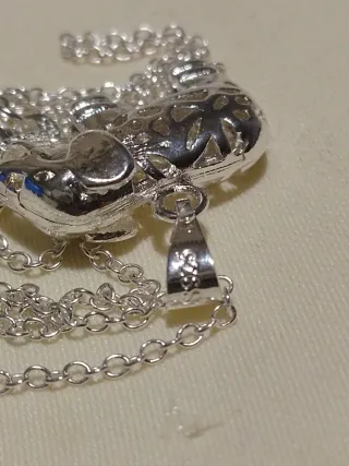 Collar plata con colgante elefante