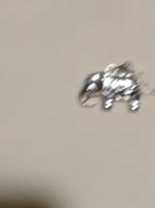 Collar plata con colgante elefante