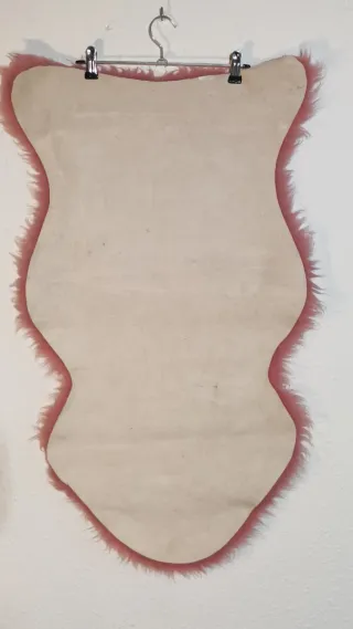 Alfombra Piel Oveja Natural Rosa