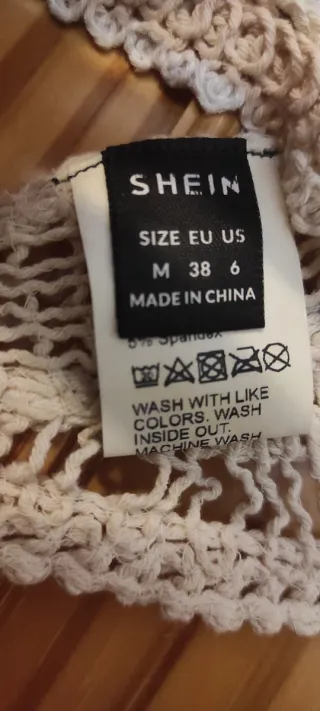 Top Crochet Blanco/beige Espalda Descubierta