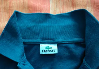 Polo Lacoste Azul Acero Talla M
