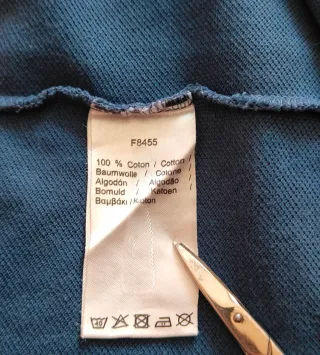 Polo Lacoste Azul Acero Talla M