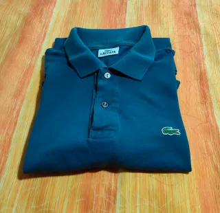 Polo Lacoste Azul Acero Talla M