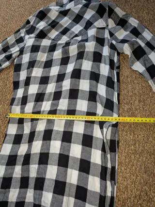 Camisa larga a cuadros