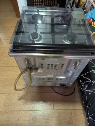 Cocina de gas con horno 4 fuegos EAS ELECTRIC