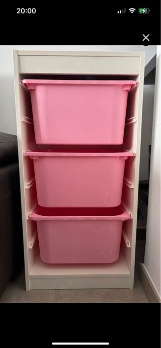 Mueble Almacenaje Ikea Trofast blanco con cajones