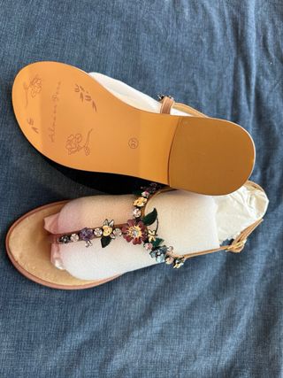 Sandalias Alma en Pena florales sin estrenar