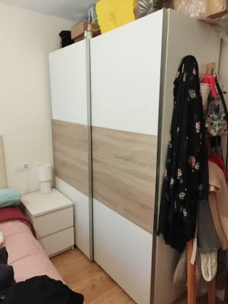 Armario 150cm 2 puertas correderas