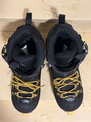 Patines Oxelo Freeskate Negros y Dorados