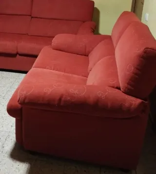 Sofá de 2 plazas rojo